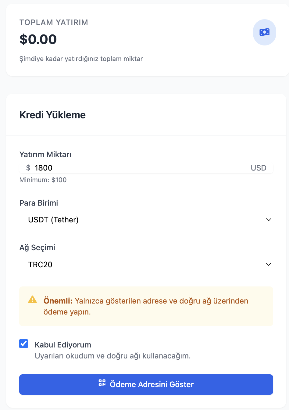 Para yatırma