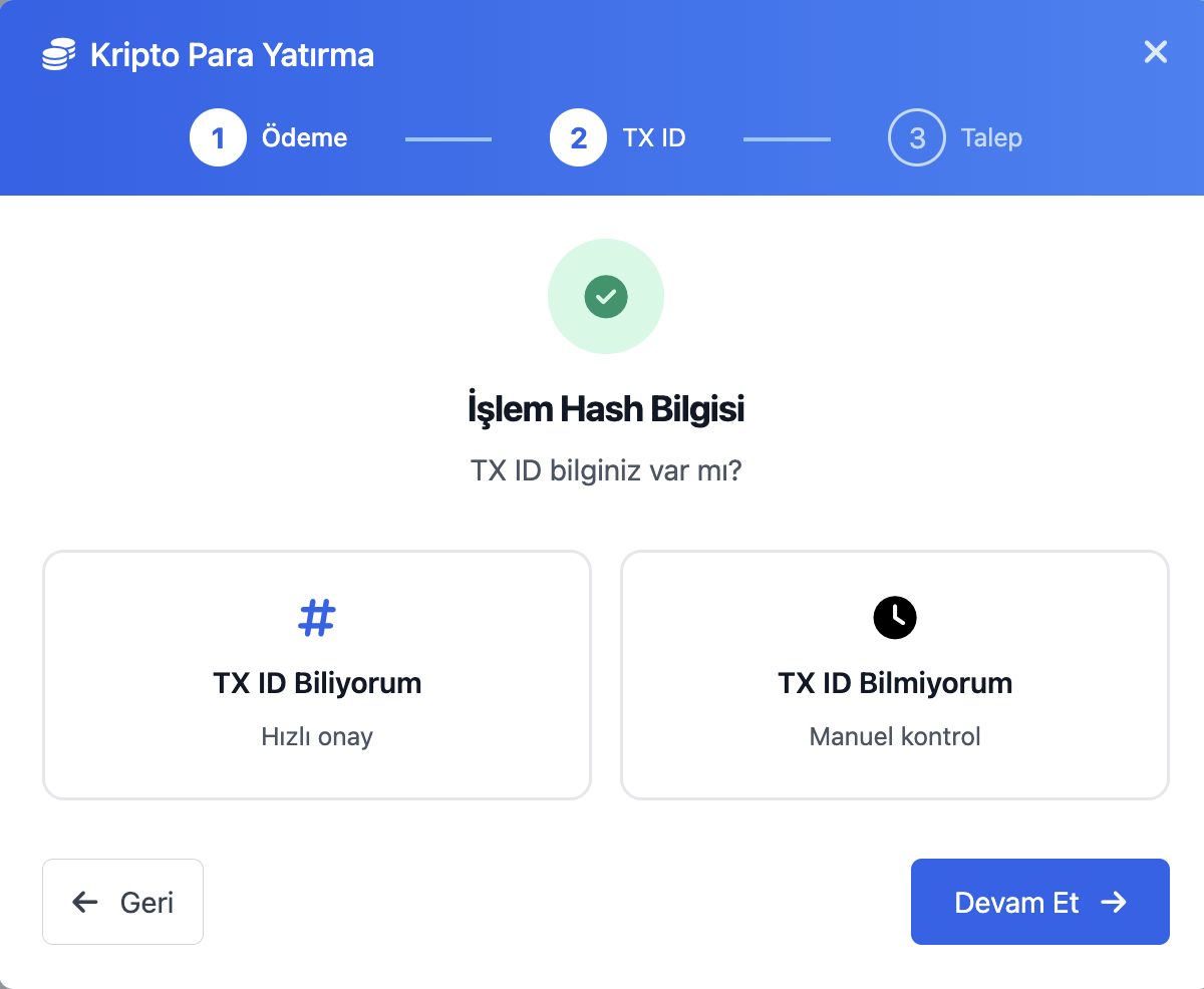 Para yatırma ekranı 2